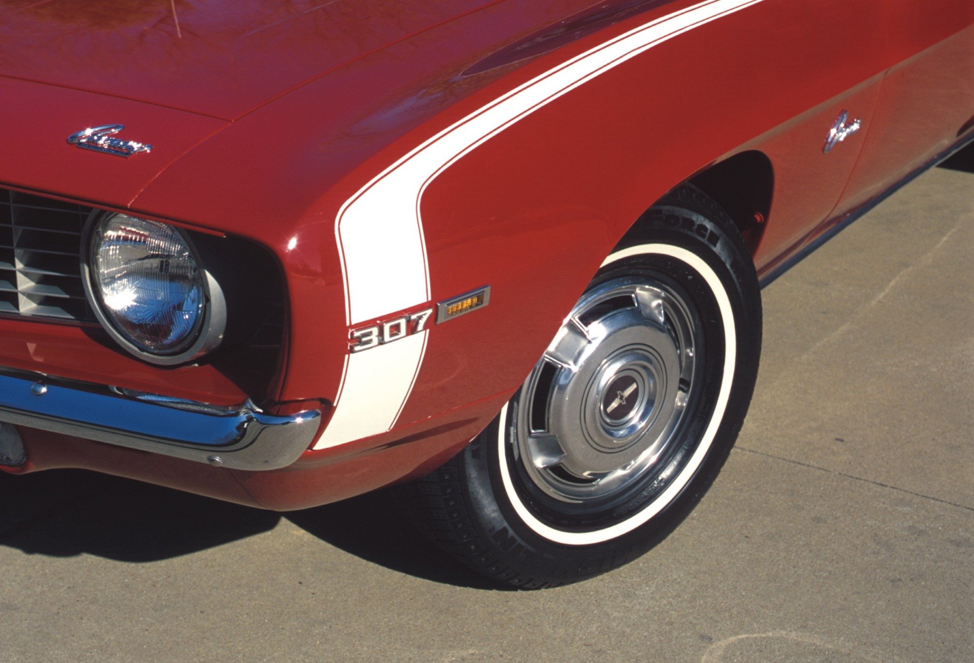 1969 Chevy Camaro 307 Front Fender and Wheel