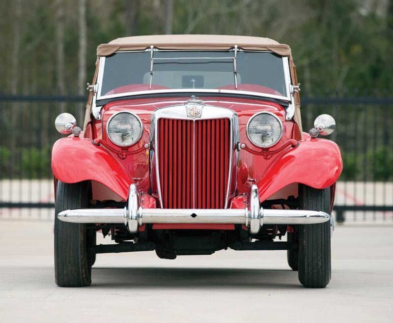 1950 MG TD Roadster Front View