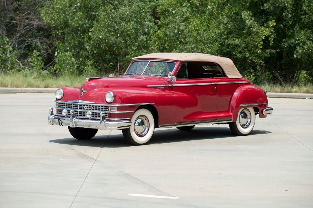 1948 chrysler windsor highlander convertible coupe heacock classic insurance 1948 chrysler windsor highlander