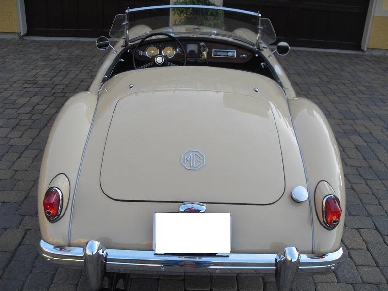 1957 MG MGA Roadster Rear With Roof Down