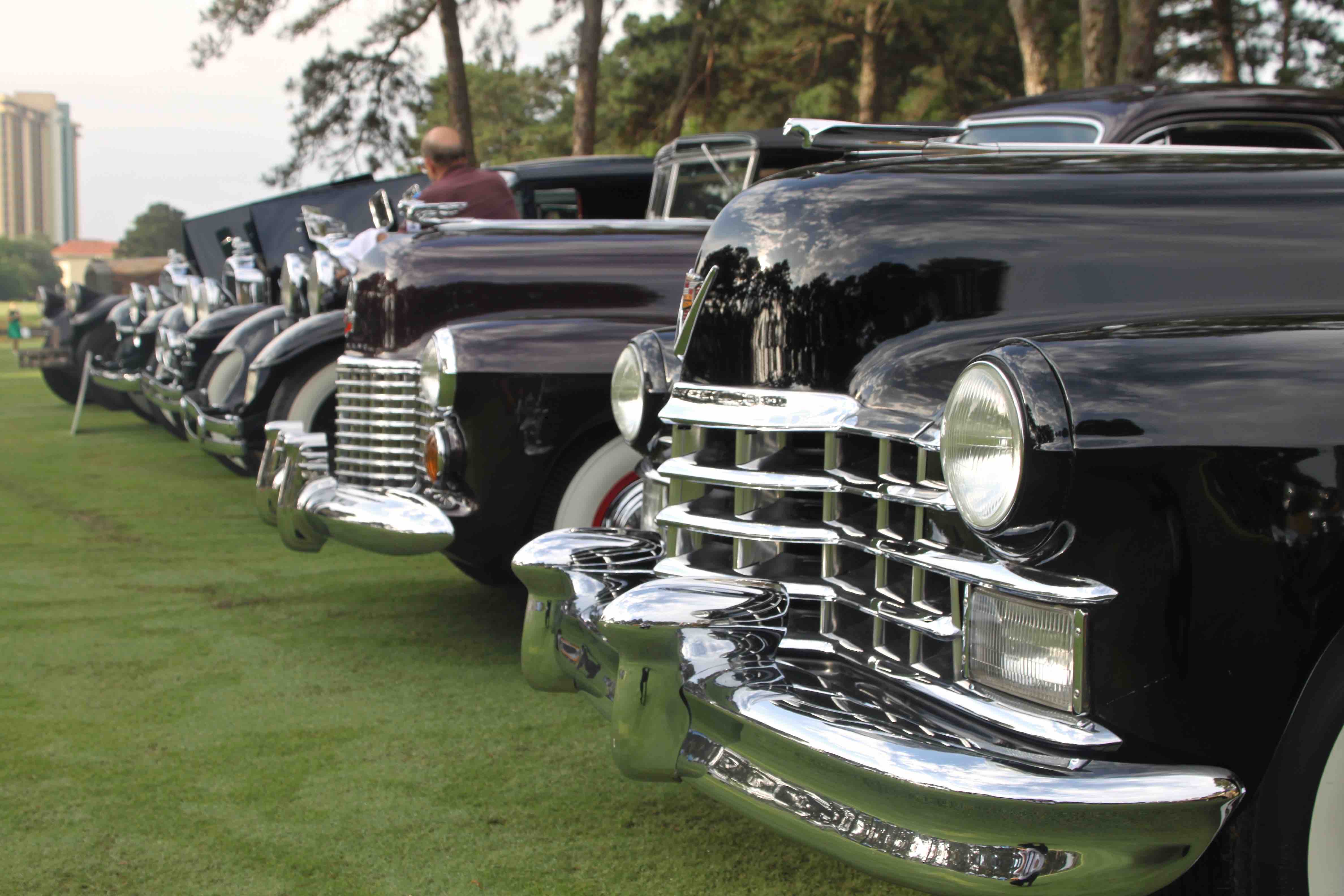 CoT 2015 car show row of Classic Cars