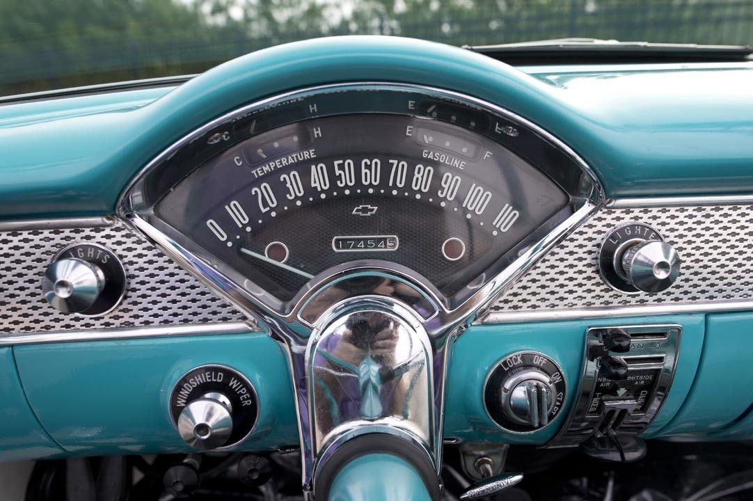 1955 Chevrolet Bel Air Convertible Dash and Gauge