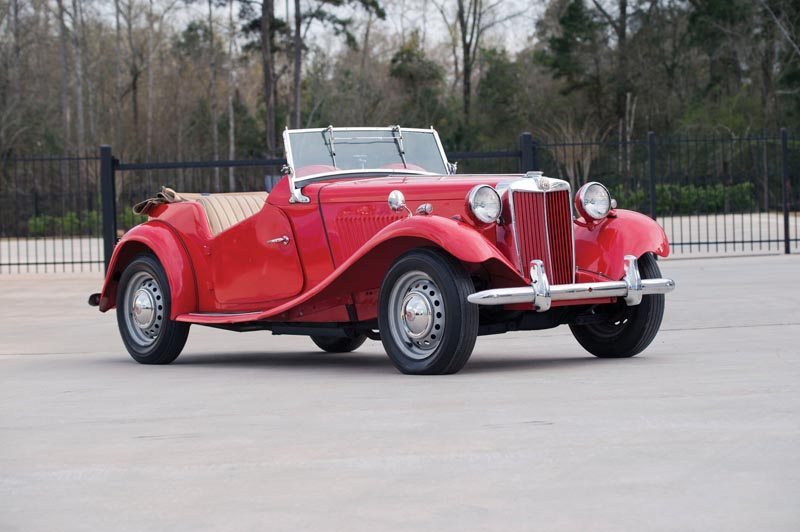 1950 MG TD Roadster Roof Down
